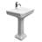 Barclay Drew 21.13 " 27.13 " Tall Vitreous China Rectangular Bathroom Sink and Overflow Hole-46017471-43381192