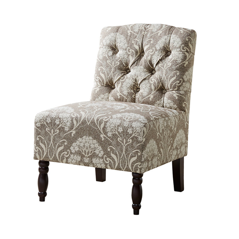 Fauteuil capitonné sans accoudoirs
