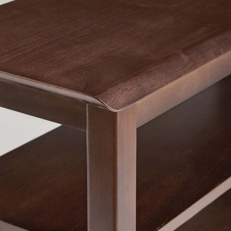 Banc à chaussures à 2 niveaux en bois massif, étagère à chaussures d'entrée avec tablettes de rangement, banc de siège pour chaussures