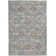 Tapis géométrique bleu / brun / beige