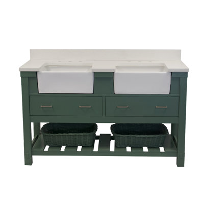 Hitton 60'' Double Bathroom Vanity