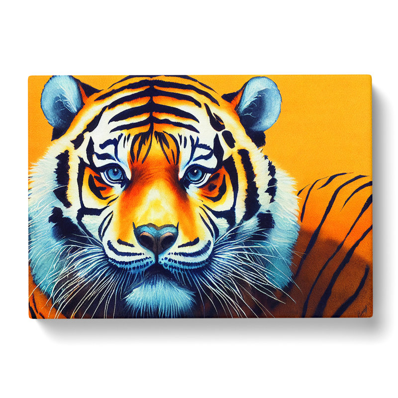 Tiger Portrait Vol.3 - Wrapped Canvas Print, 35cm H x 50cm W x 3cm D