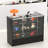 48" W X 18" D X 38" H - Black Reatil Display Case, Full Vision Display Case With Led Llights