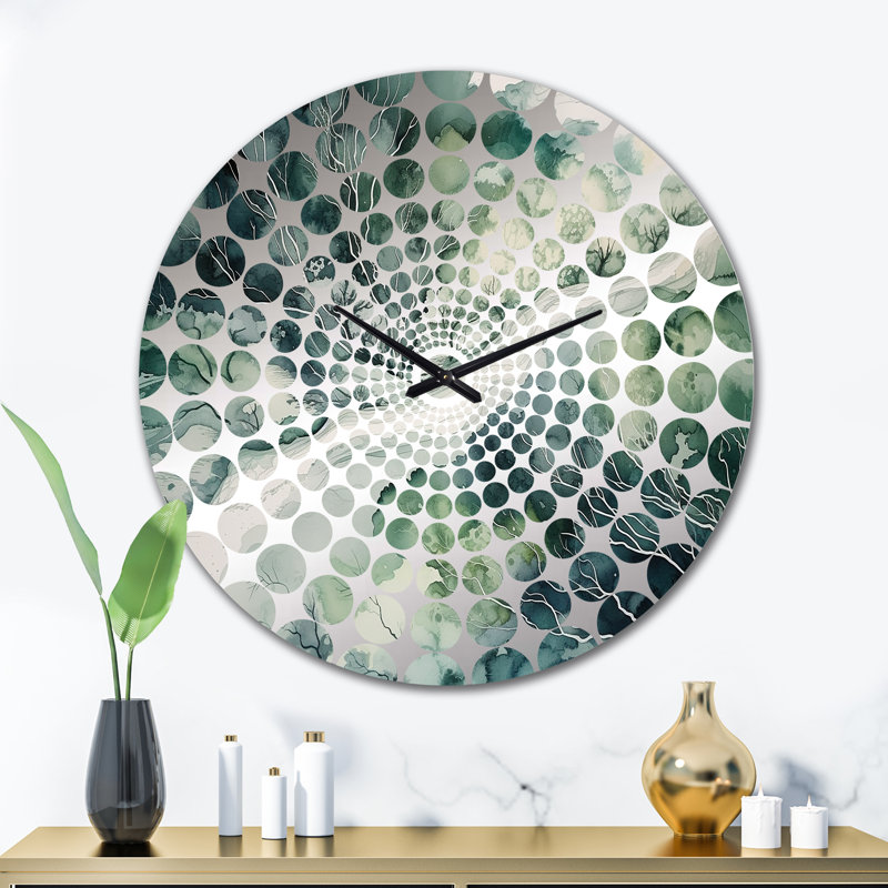 Kitsy - Horloge murale géométrique abstraite, Très grand