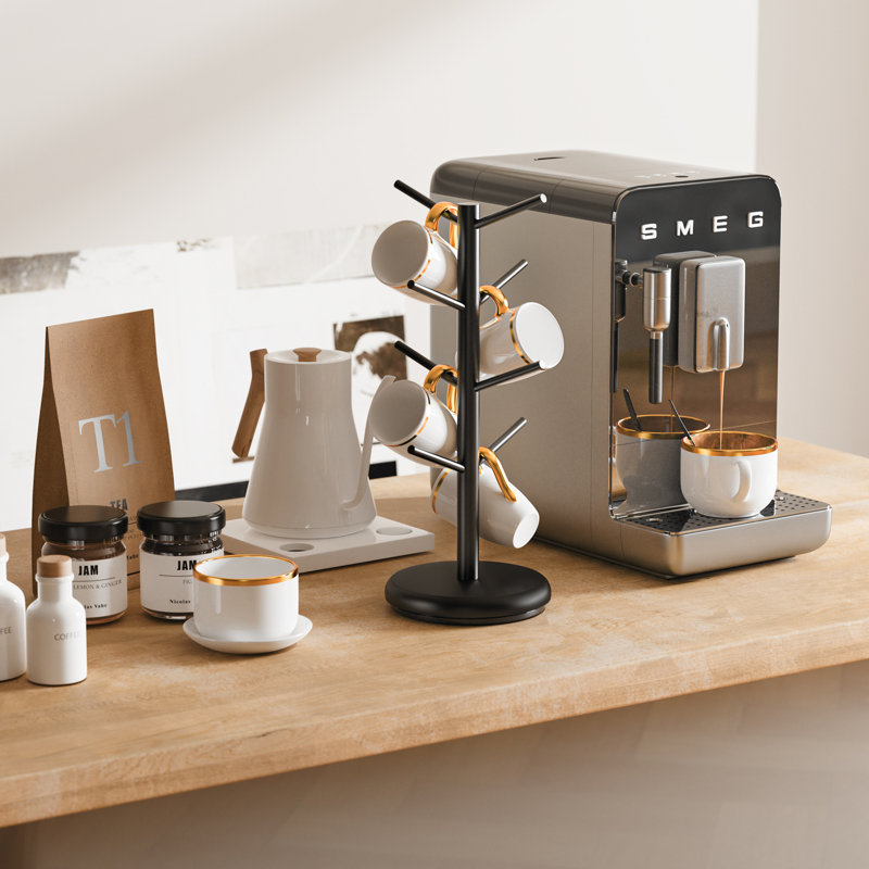 Matsumura Corsham Bamboo Coffee Mug Tree Black, Black