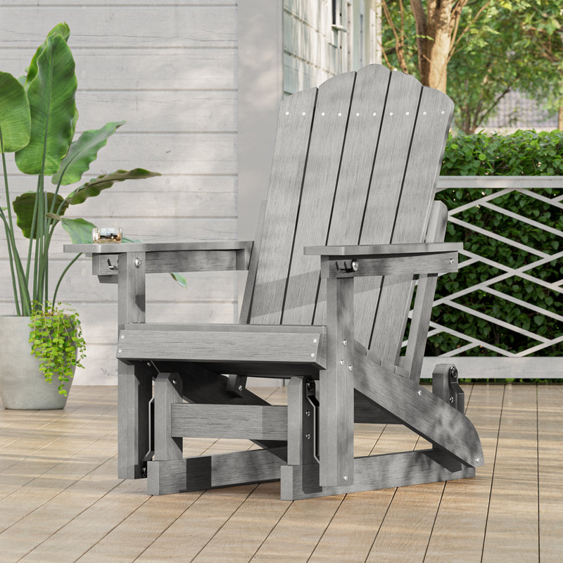Fauteuil coulissant Adirondack, chaise de patio à bascule réglable en plastique PEHD toutes positions à 3 positions pour terrasse
