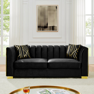 3-Seater Chesterfield Sofa With Pillows For Living Room