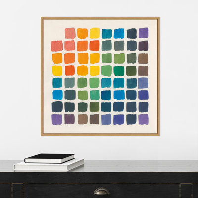 Color Chart by Wild Apple Portfolio - Floater Frame Print on Canvas