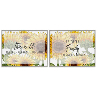 «Uplifting Family Sentiments», ensemble de 2 estampes numériques, design par Kim Allen