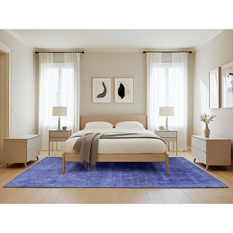 Wool Abstract Indoor Rug, Rectangle 5' x 8'