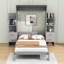Lit escamotable polyvalent avec tablettes de rangement et tiroirs Sebatian-2011879777-2011879776