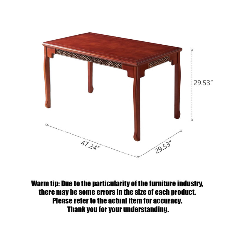 Retro rectangular dining table