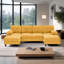Canapé modulaire en chenille de 103,5 po en forme de U avec méridiennes doubles, poches de rangement et coussins d'accoudoirs-891664436