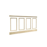 32" x Varying Length 3D Embossed Panel in Brown