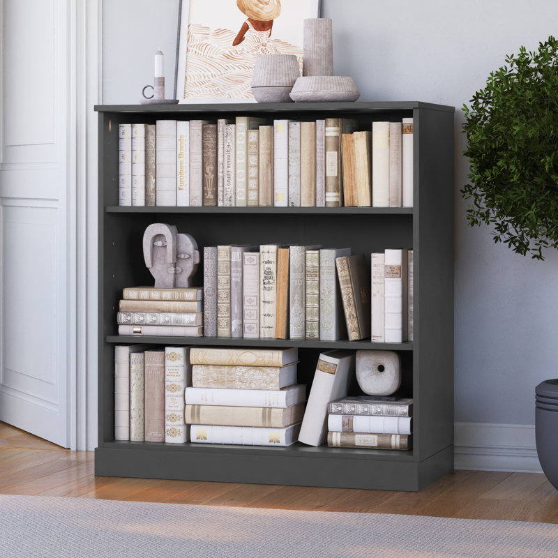 Armoire de rangement modulaire 100% bois massif avec tablettes ajustables Leanardo Palace Imports, l 32 po x H 35,75 po, Gris