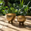 Ensemble de 2 jardinières en métal au design moderne et élégant
