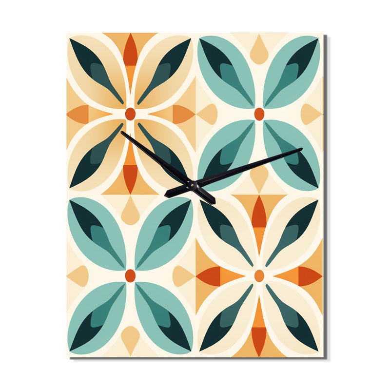 Jamarya - Horloge murale rétro, H 28 po x l 12 po x P 1 po