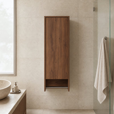 Petite armoire murale 12 po avec porte à fermeture douce, unité de rangement flottante peu encombrante pour espaces de vie compacts, compatible multi-scénario pour salle de bain, bureau, rangement, chambre à coucher