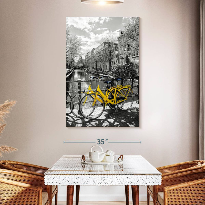 Mehar Yellow Bikes Pop, H 51 po x l 34 po