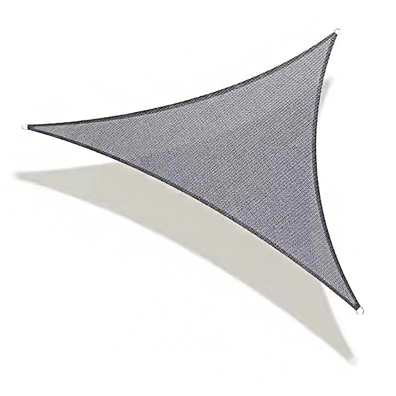 Toile d'ombrage triangulaire 10 ', Gris