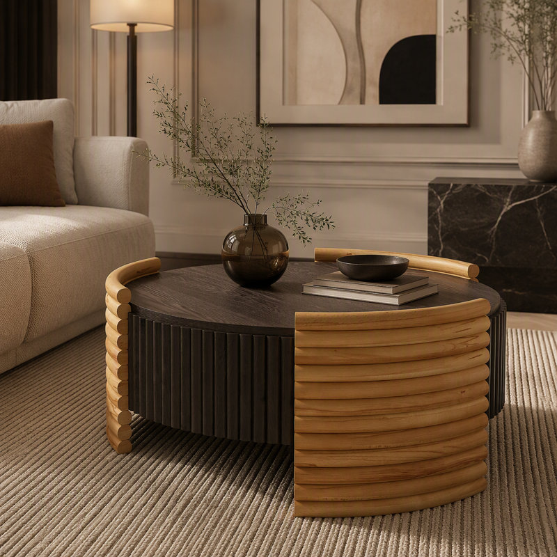 Table basse 31,50 "Modern, Marron foncé