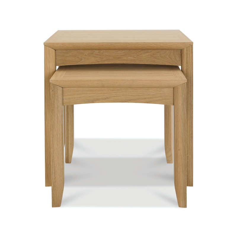 Izzie Solid Wood Nesting Tables, Oak, Oak