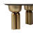 Metal Console with Marble Top - Elegant Storage Solution