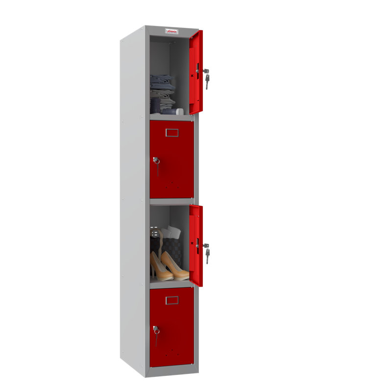 Metal 4 - Tier 30cm with Key, Red