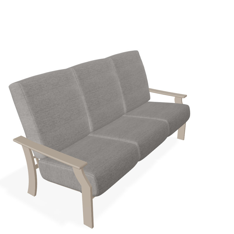 Canapé de patio profond avec coussins St. Catherine, Kona, Toile granit Sunbrella®