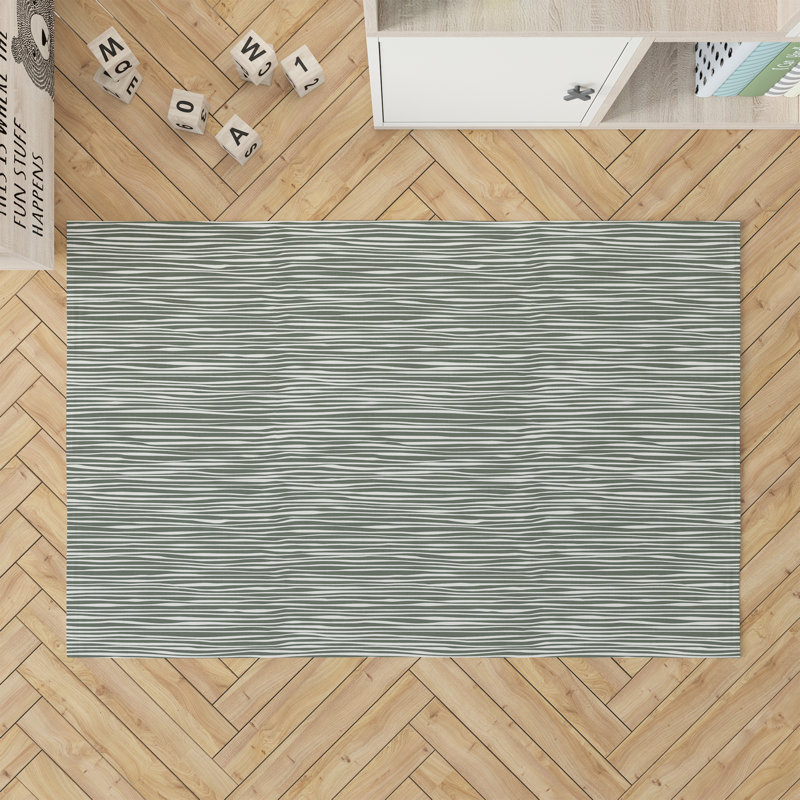 Thick N Thin Activity Mat, Rectangle 3' x 5', Chimichurri/Green
