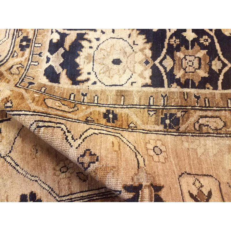 Tapis unique bleu / brun clair de 10 pi 3 po x 13 pi 7 po Kellyanna par Arshs Fine Rugs