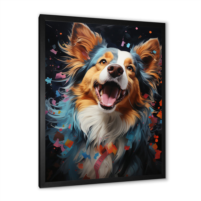 «Papillon Prance I», reproduction sur toile, Cadre simple noir, H 40 po x l 30 po x P 1,5 po