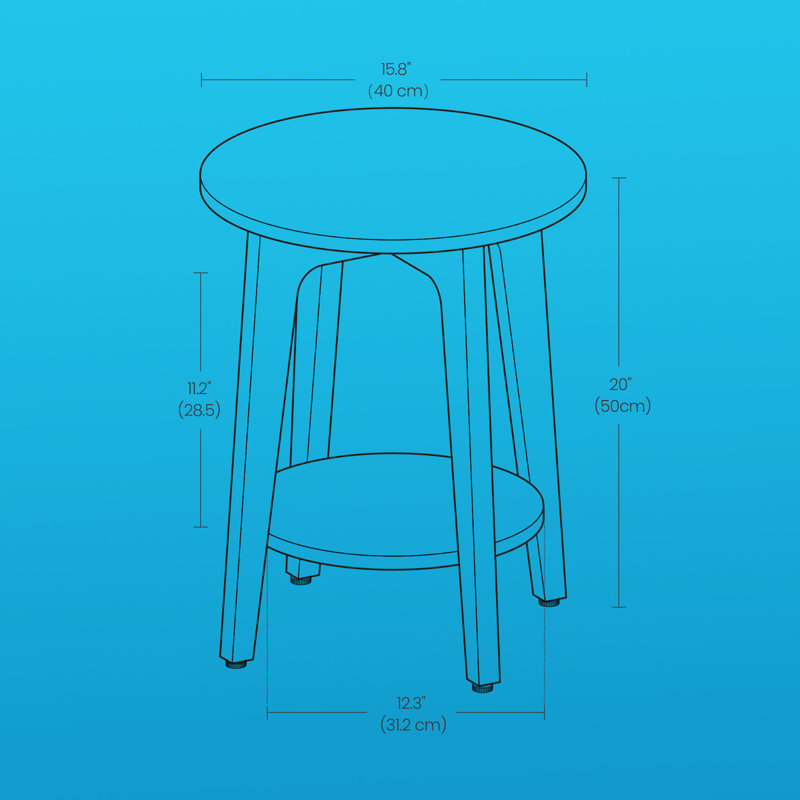 Side Table, Smoky Gray