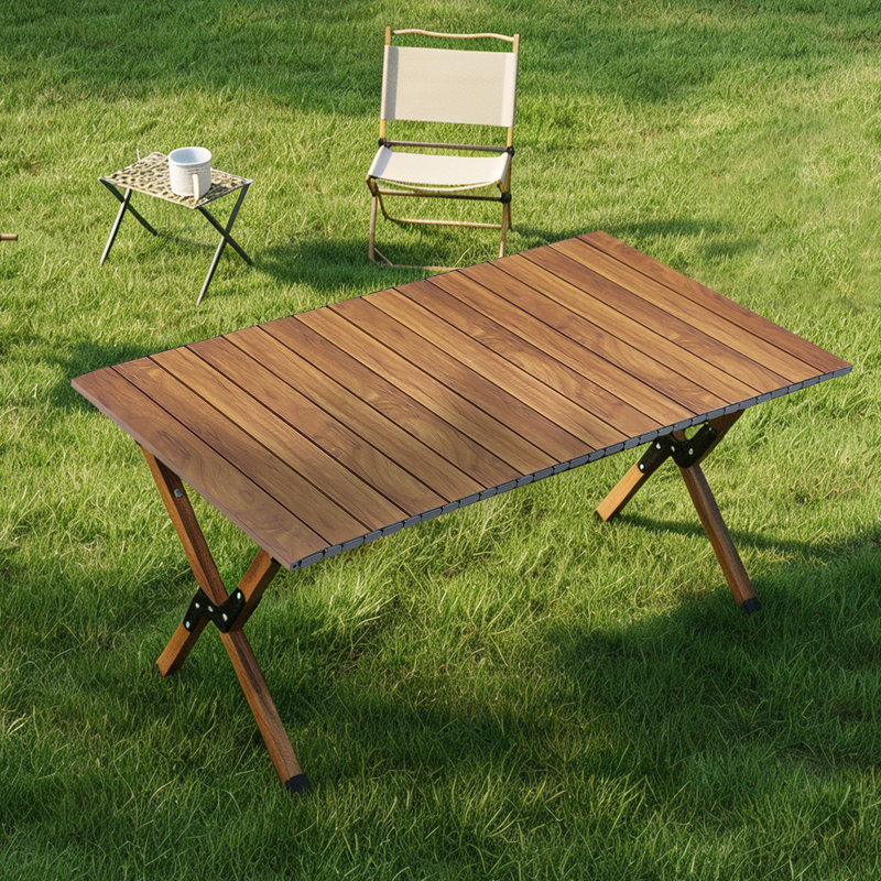 Table de camping pliante en aluminium pour l'extérieur