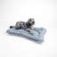 Lit pour chien et chat en microsuède réversible ivoire All Day with Cloud 9-1611992540-1611992536