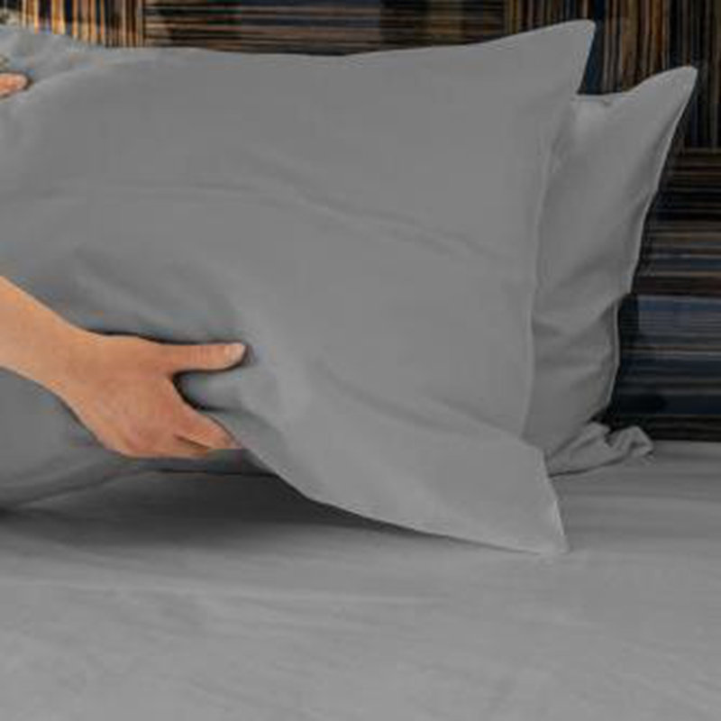 Deluxe Soft 100% Rayon From Derived from Bamboo 4-Piece sheet Set, Silver/Gray, California King Sheet Set  with 2 Pillowcases