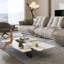 Table basse légère en forme de panneau de pierre de luxe-109524647