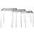 Modway Nimble Stainless Steel Nesting Table Set