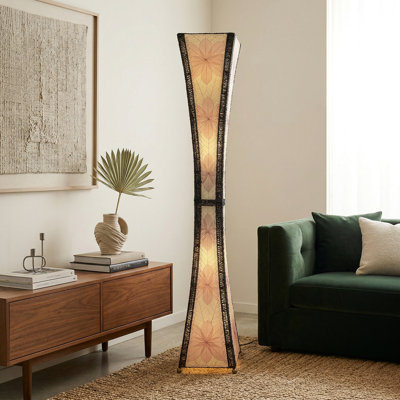 Quintan 72'' Black Column Floor Lamp