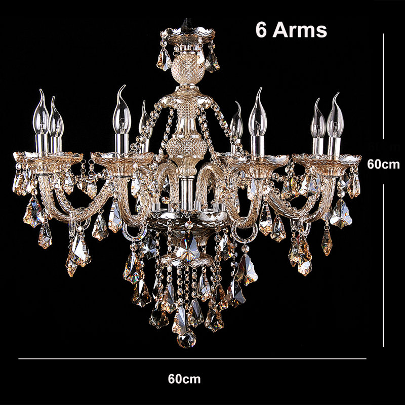 Alethea Crystal Chandelier, 60cm H x 55cm W x 60cm D