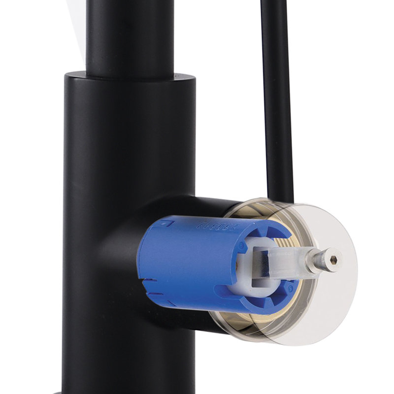 PROOX Pull Down Kitchen Faucet, Without Soap Dispenser, Black