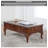 Carved mahogany coffee table