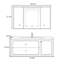 Armoire de salle de bain minimaliste de style crème