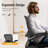 Black Ergonomic Mesh Office Chair with Adjustable Lumbar Support & Flip-Up Arms