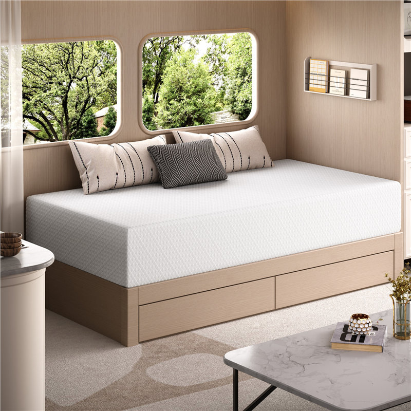 12 Inch Multiple-sized Memory Foam Mattress with 3 Layers, Twin