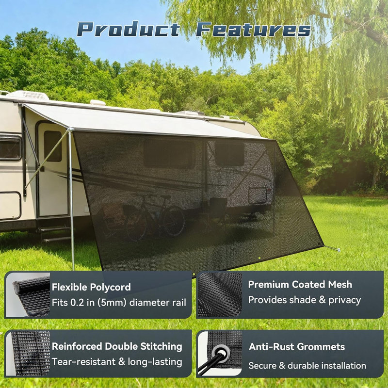 MAXAYA 183'' W x 96'' D Retractable Patio Awning