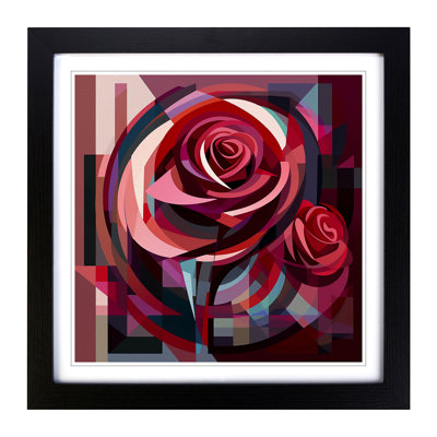 Rose Constructivism No.1 - Framed Print