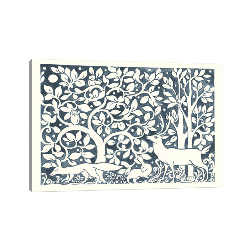 Forest Life IV by Miranda Thomas - Wrapped Canvas Painting, 101.6 cm H x 66.04 cm W x 1.91 cm D