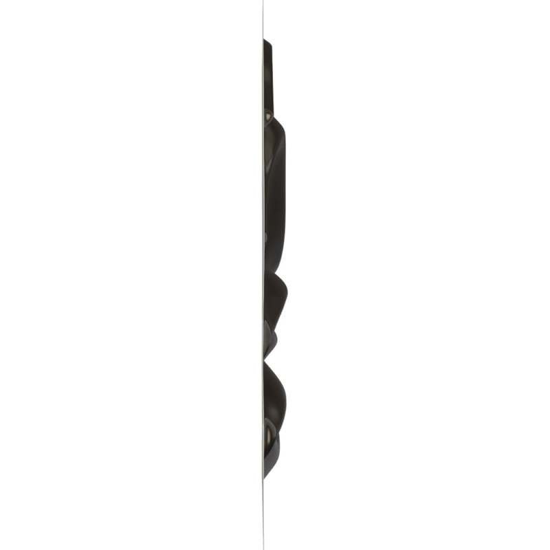 Panneau mural décoratif 3D EnduraWall ondulé l 19 5/8 po x H 19 5/8 po, gris anthracite métallique (couvre 2,67 pieds carrés)