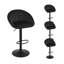 Swivel Upholstered Adjustable Height Counter Stool with Metal Frame-366298668
